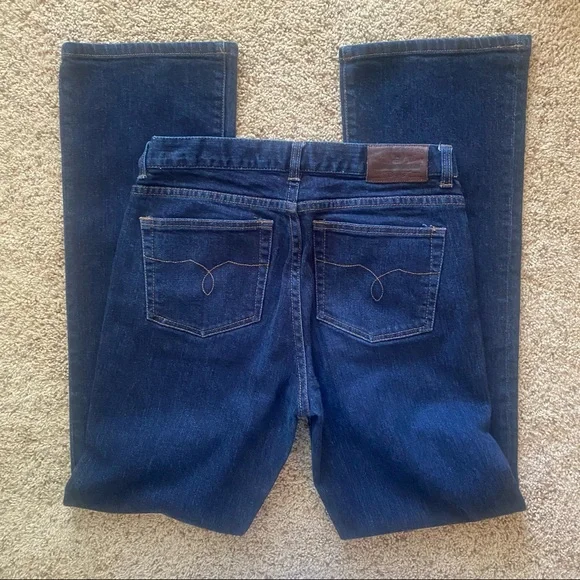 Lauren Ralph Lauren Jeans Bootcut sz 4 Dark Wash - Picture 5 of 11